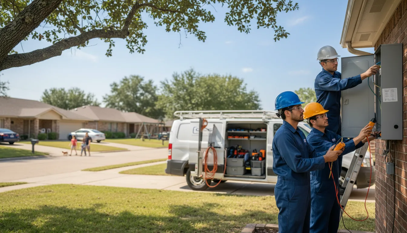 Certified electrician providing emergency electrical services in Cypress, IL